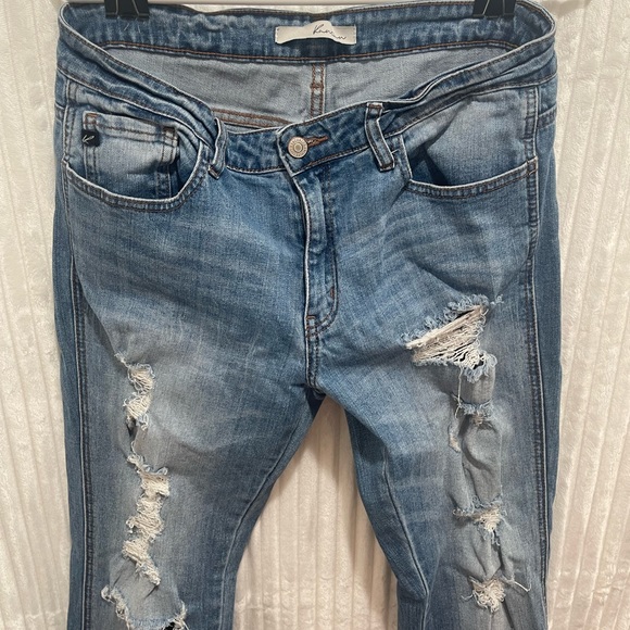 Kancan Straight Leg Distressed Jeans Size 29 - Picture 2 of 7